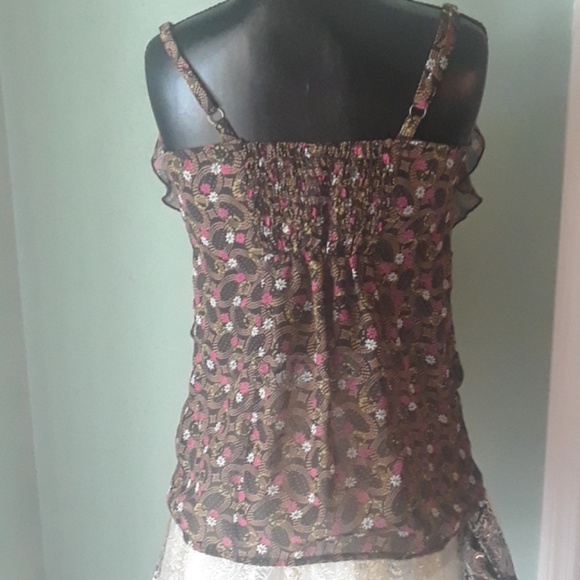 *5 for 25* Sheer floral tank top  - Xhilaration - Picture 4 of 4